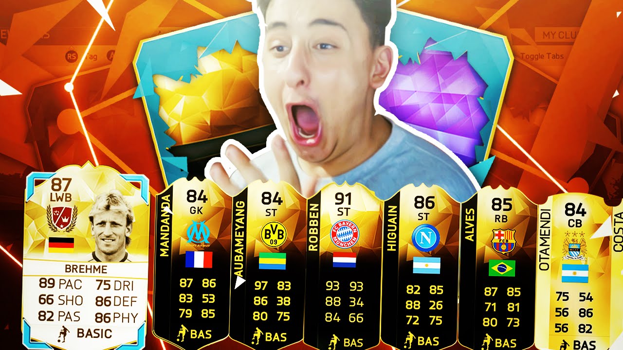 IM TOO LUCKYYY!!!! - FIFA 16 PACK OPENING