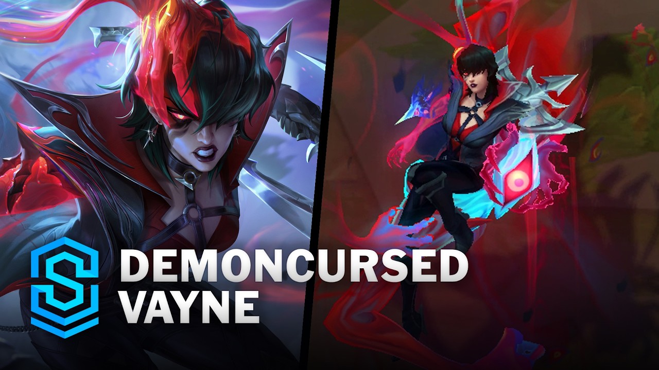 Demoncursed Vayne Skin Spotlight - Pre-Release - PBE Preview - League of Legends
