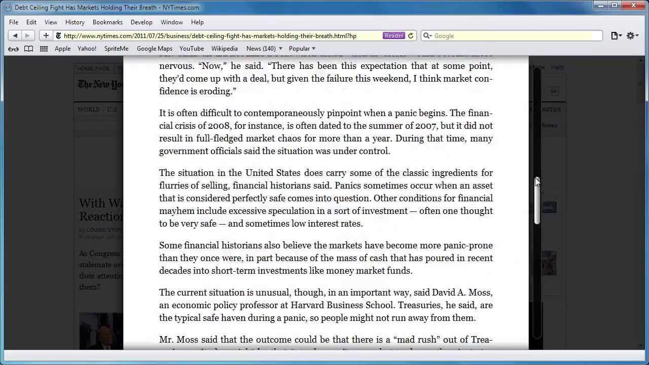 Readability in Apple Safari