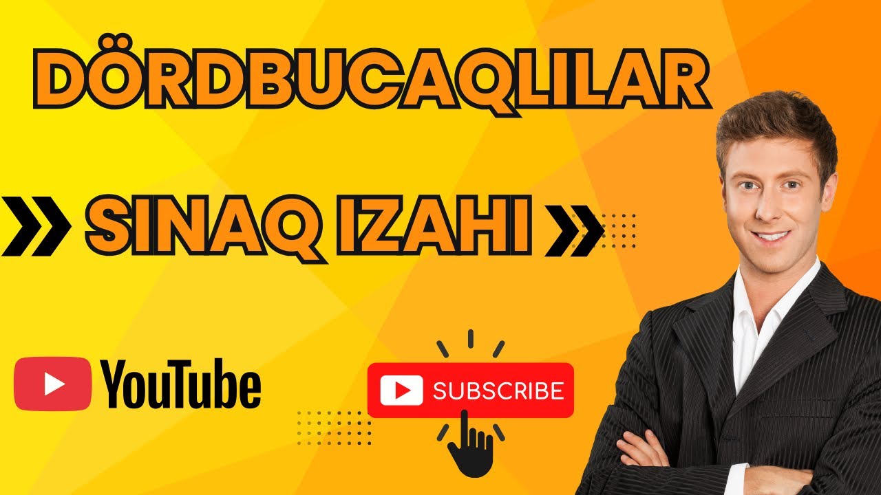 Dördbucaqlılar. Sınaq izahı