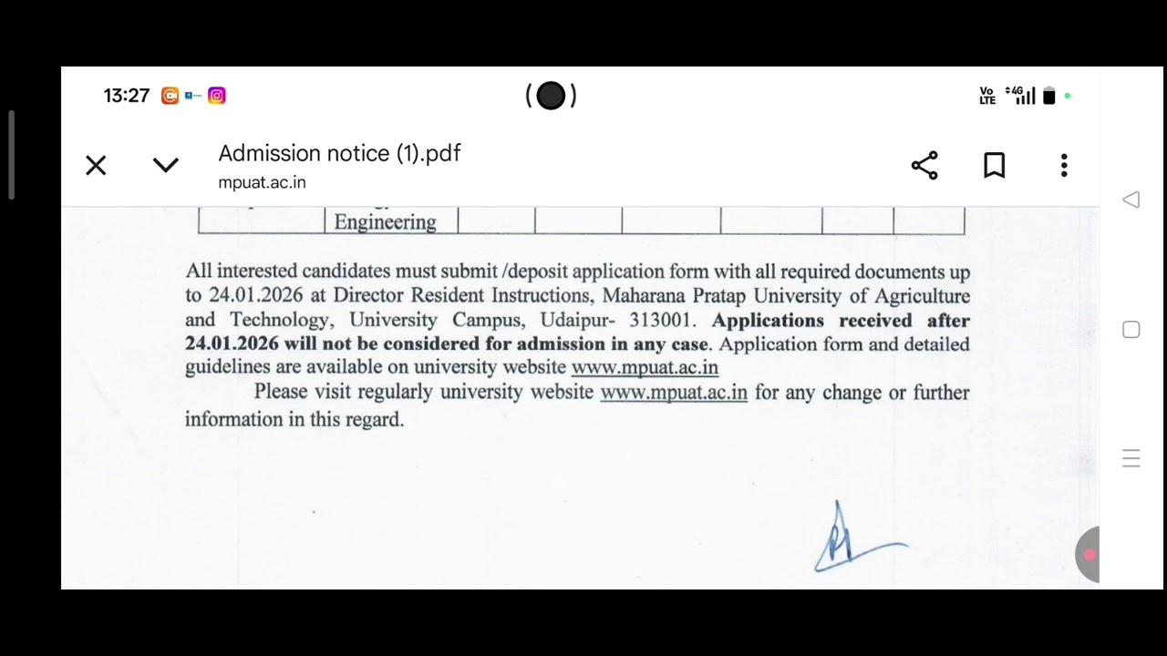 Mpuat ICAR Spot Qouata Admission Vacant Seats 2025. ICAR Spot Qouata Admission Vacant Seats Mpuat.