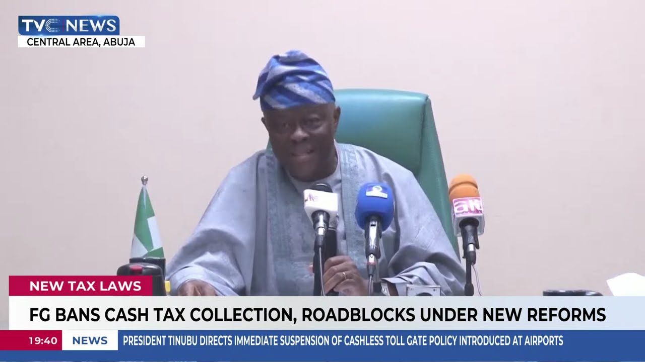 FG Bans Cash Tax Collection, Roadblocks Under New Reforms