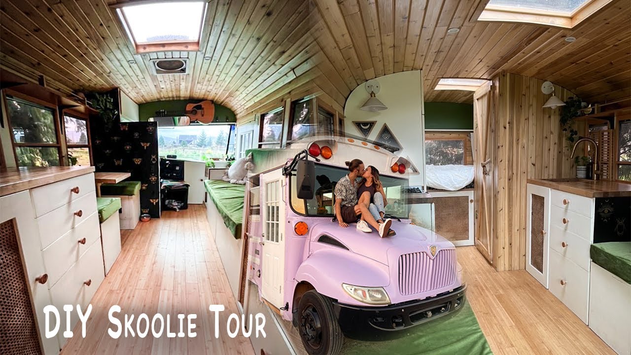 DIY School Bus Conversion - Room Tour