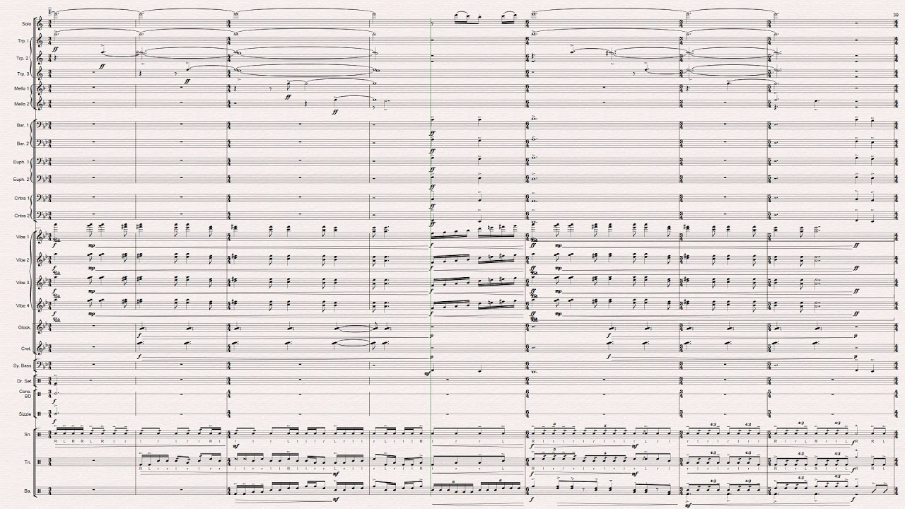 Bluecoats 2016 -  Down Side Up (Full Transcription)