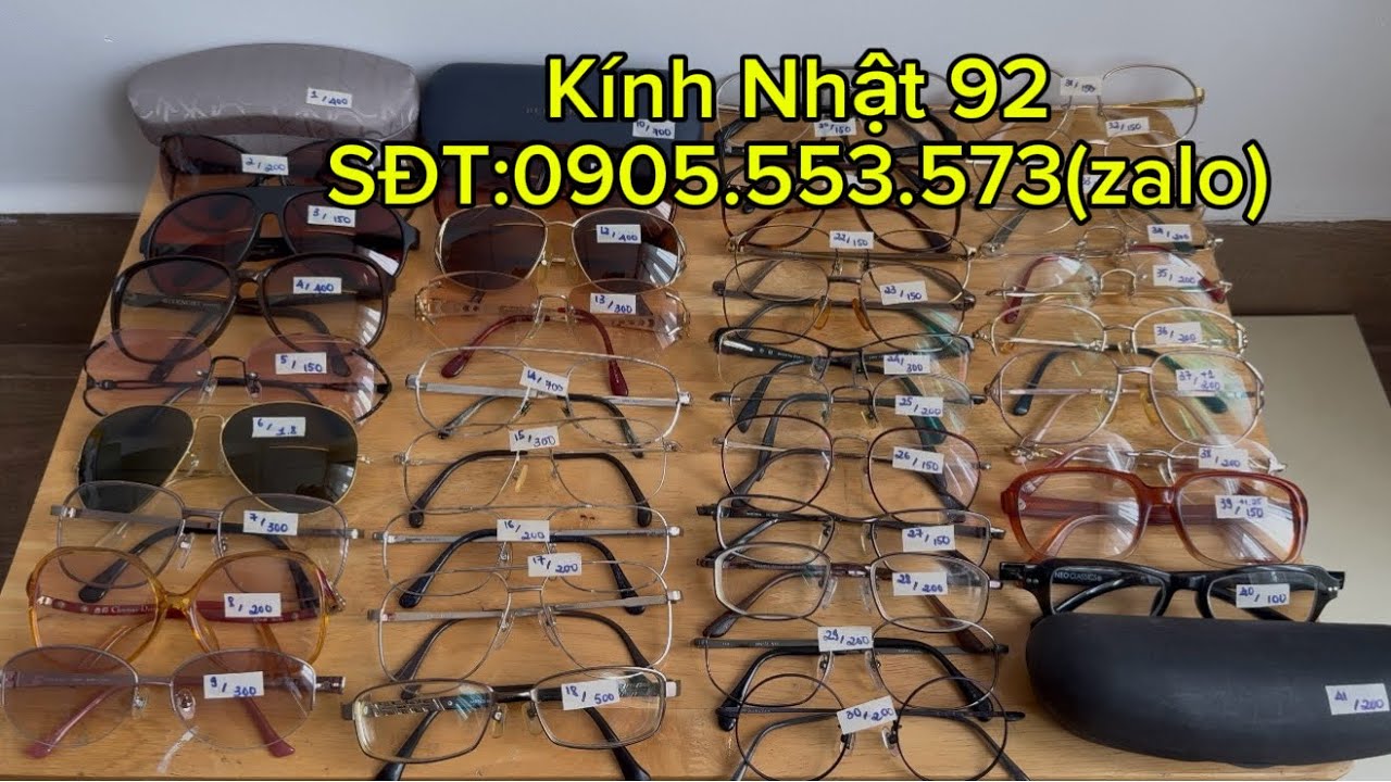 Phiên 655: Kính Nhật khuyến mãi đầu năm. SĐT:0905.553.573(zalo/viber)🍀🍀