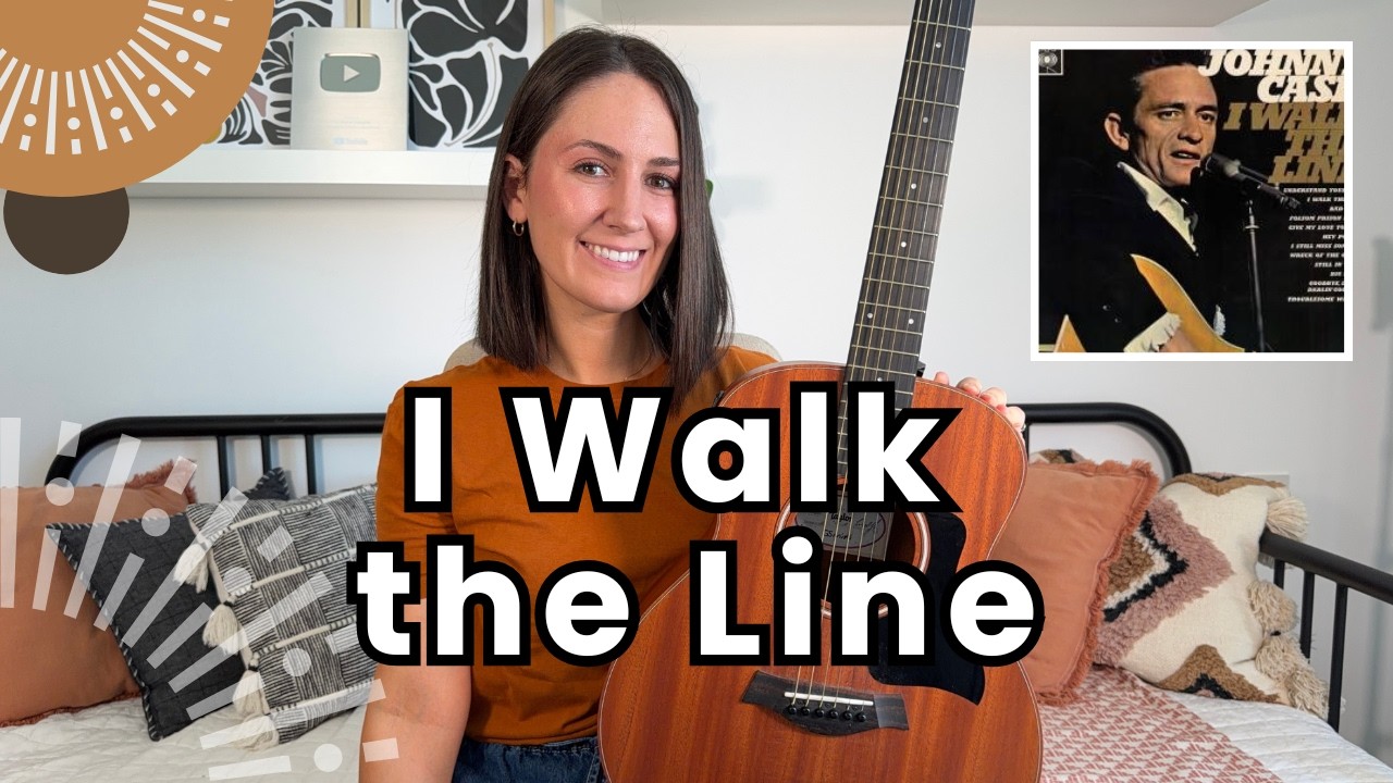 I Walk the Line - Guitar Lesson Johnny Cash Guitar Tutorial [Chords, TABS & Play Along!]