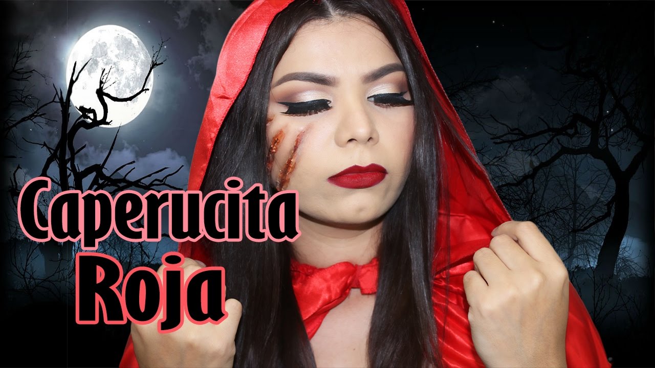 SEXY MAQUILLAJE CAPERUCITA ROJA PARA HALLOWEEN