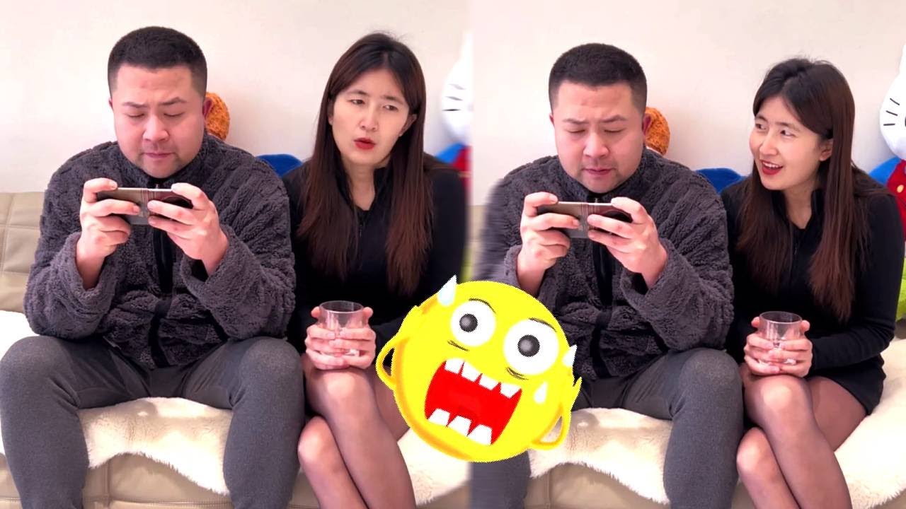 趁老公打游戏套路他，老公瞬间蒙圈，又免不了一顿收拾！#funny #搞笑 #万万没想到