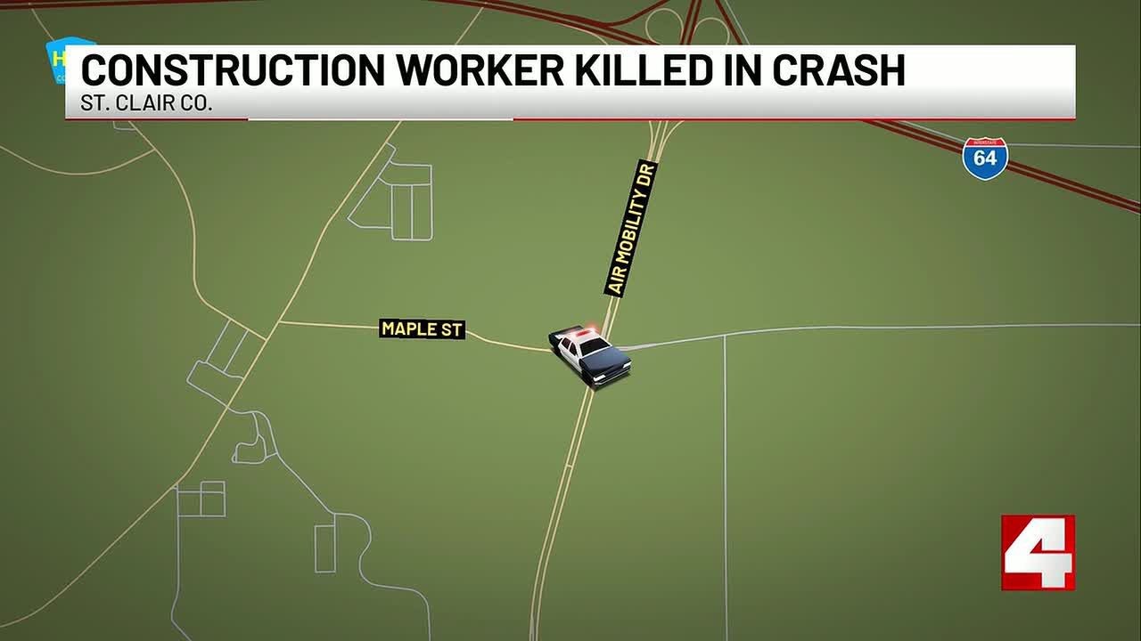 Construction worker hit by car, killed in Shiloh, Illinois
