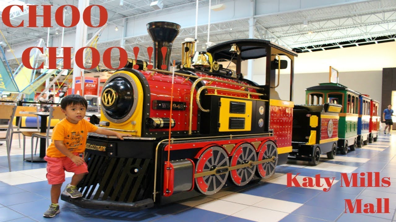 Train and Carousel At The Mall