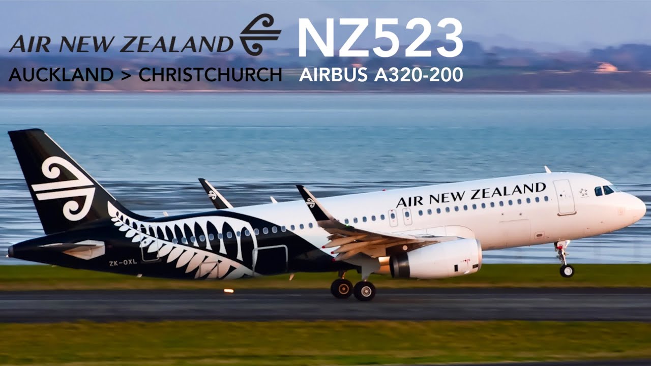 Air New Zealand NZ523 : Flying from Auckland to Christchurch
