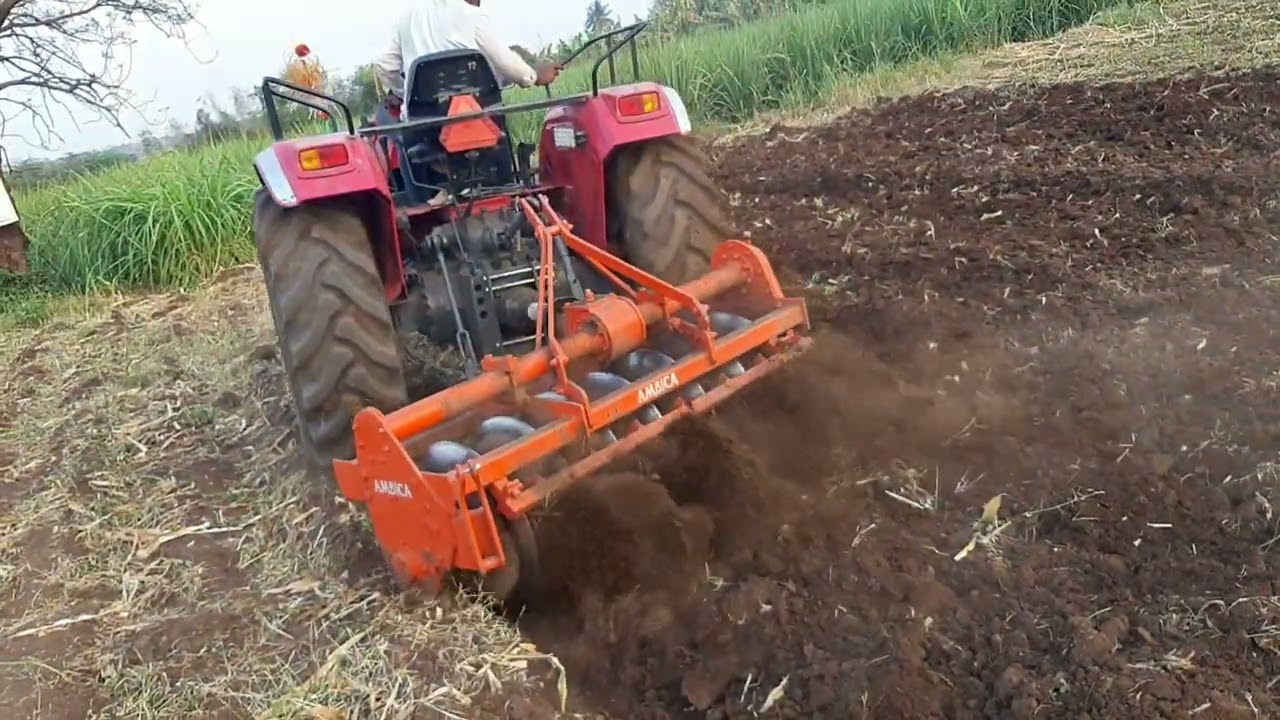 Rotory Disc Power Harrow | Arjun Novo 605 | Ambika Hydrolic Harrow | Power Harrow | Disc Harrow |PTO