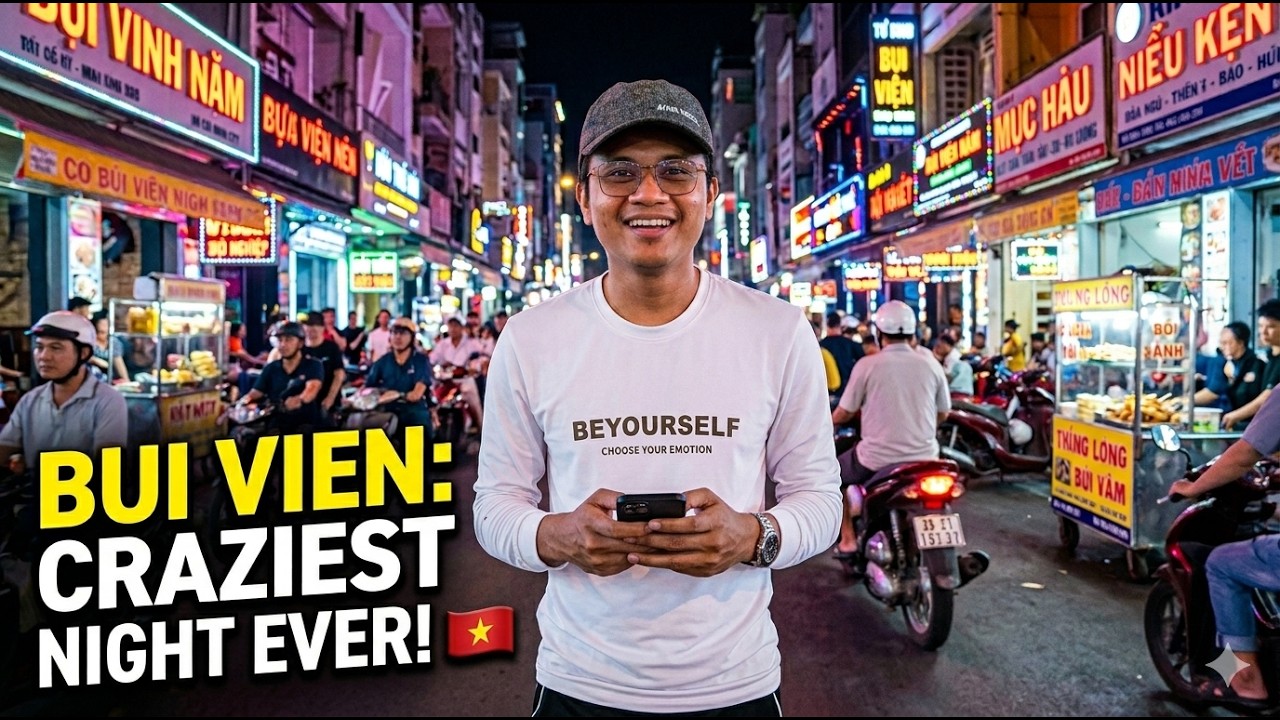 តំបន់ក្លឹបកម្សាន្តនៅវៀតណាម | Bui Vien Street  Ho Chi Minh City Nightlife