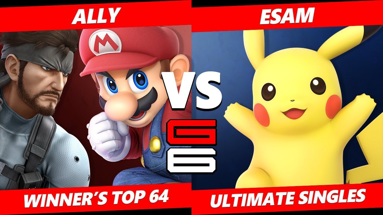 Genesis 6 SSBU - Ally (Snake, Mario) VS PG | ESAM (Pikachu) Smash Ultimate Winner's Top 64