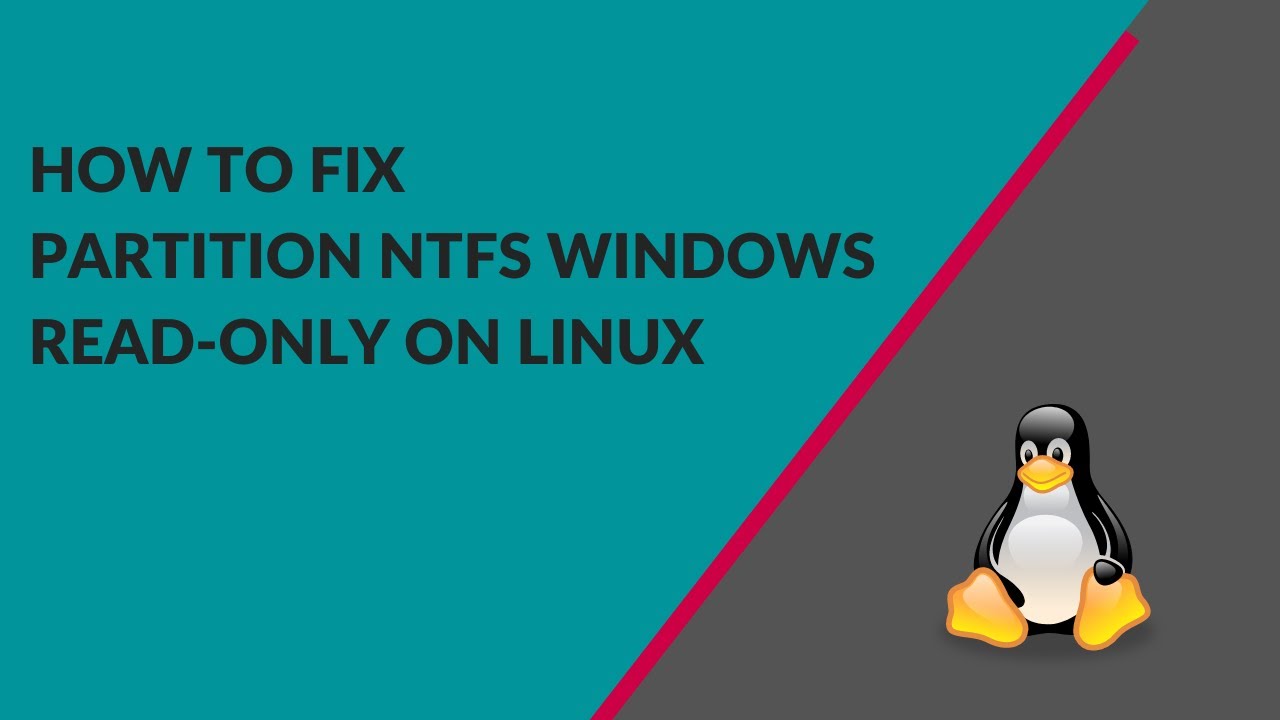 How To Fix Partition NTFS Windows Read-Only on Linux (Tutorial Bahasa Indonesia)
