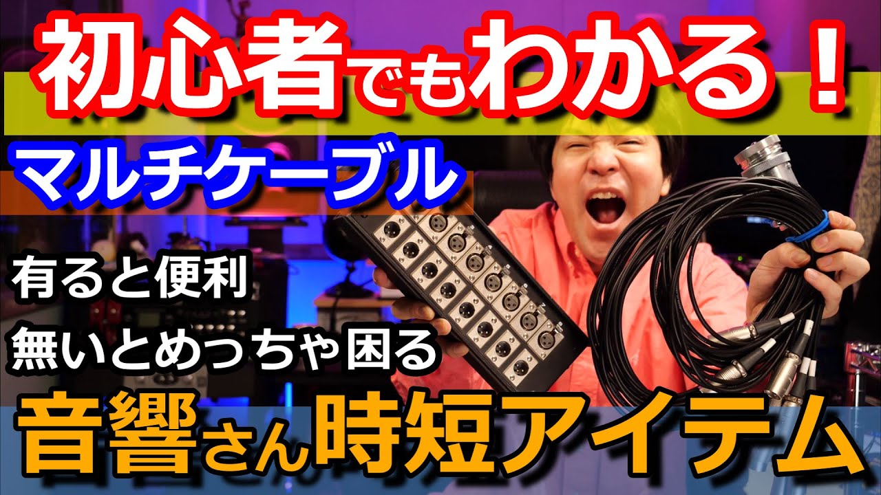 【音響機材マルチケーブルシステム解説】CANARE他色々なメーカ仕様を持ち出し使い方を解説してみる。