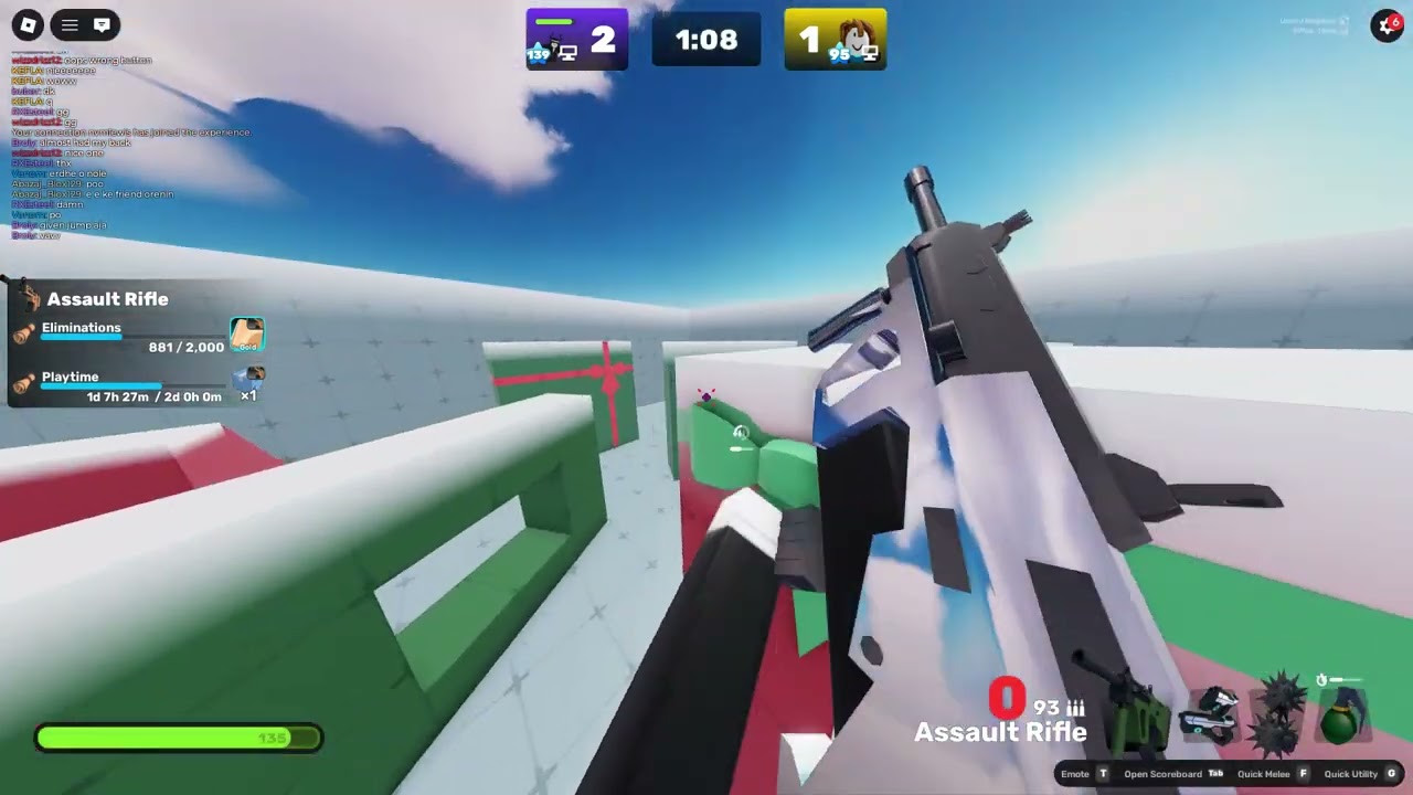 AUG gameplay (roblox rivals)