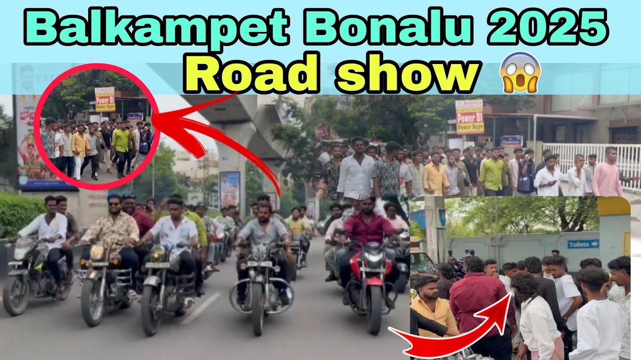 Balkampet Bonalu #2025 || Road Show || Bowenpally Kranthi Vlogzz ||
