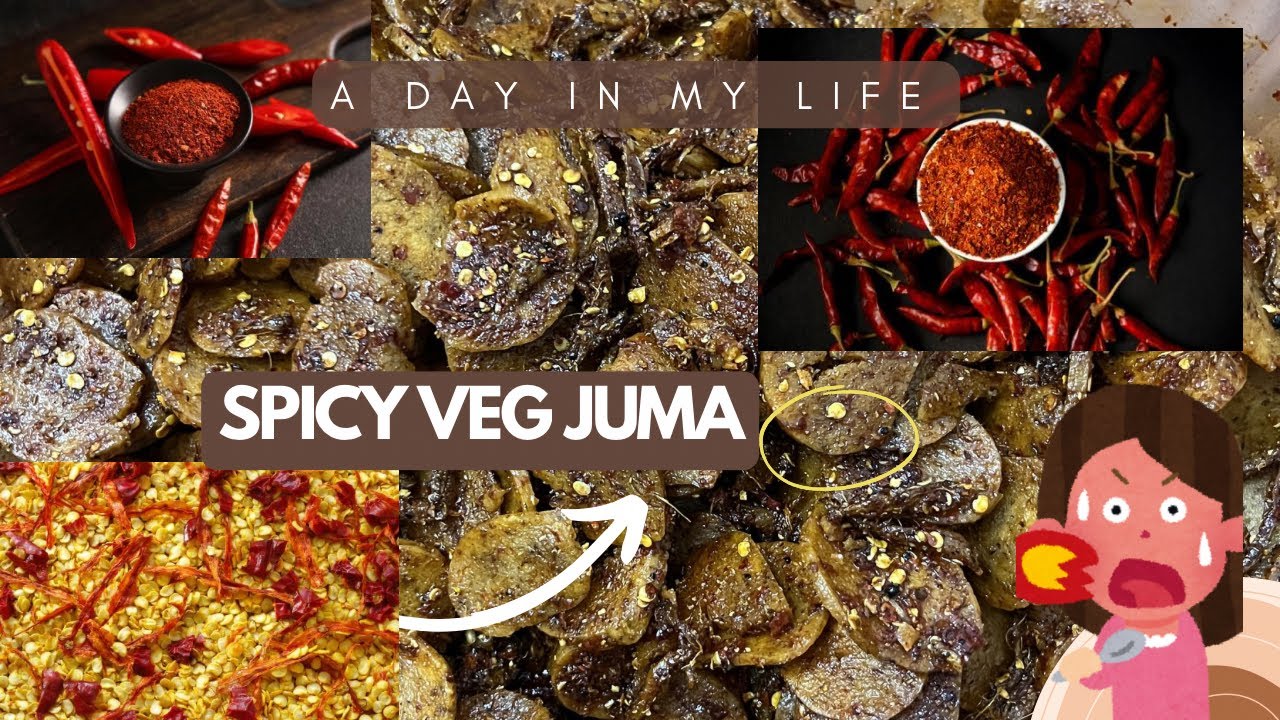 A day in my life as making spicy veg juma with my family its was so yum and spicy you  #bhutan 