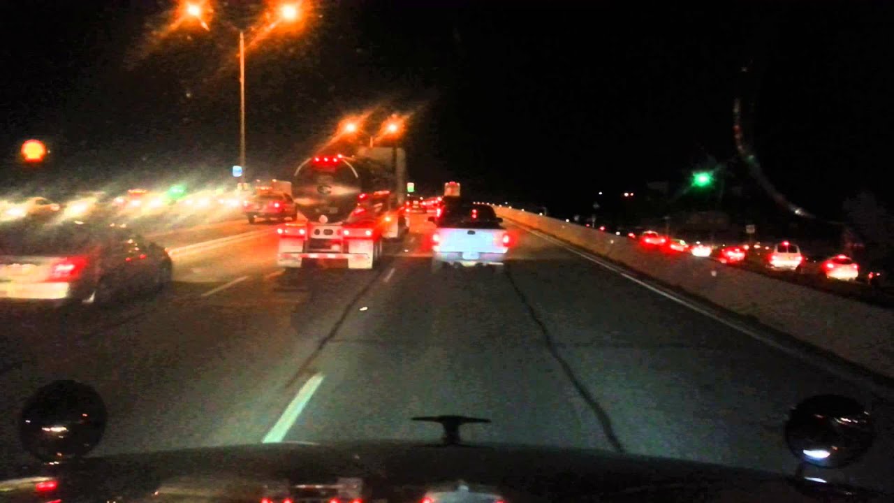 Night time trucking in Dallas