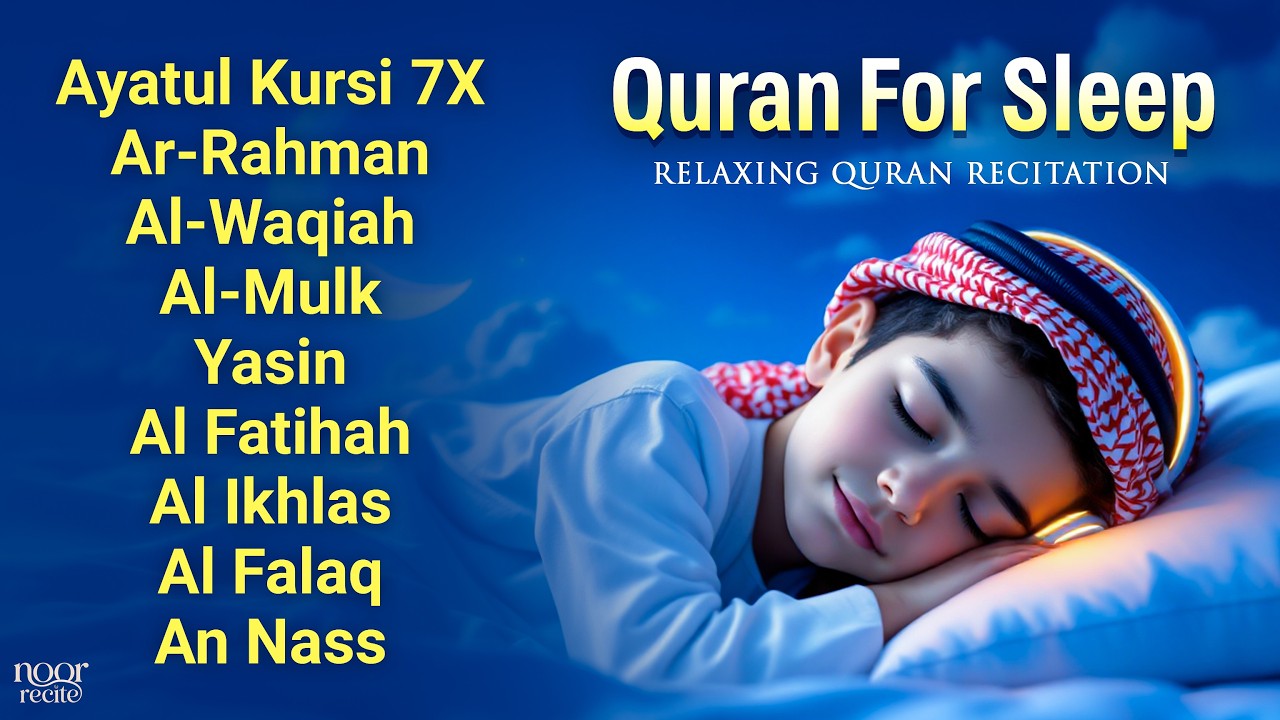 Relaxing Quran for Spiritual Healing | Ayatul Kursi, Al Fatiha, Surah Yasin, Ar Rahman, Waqiah, Mulk