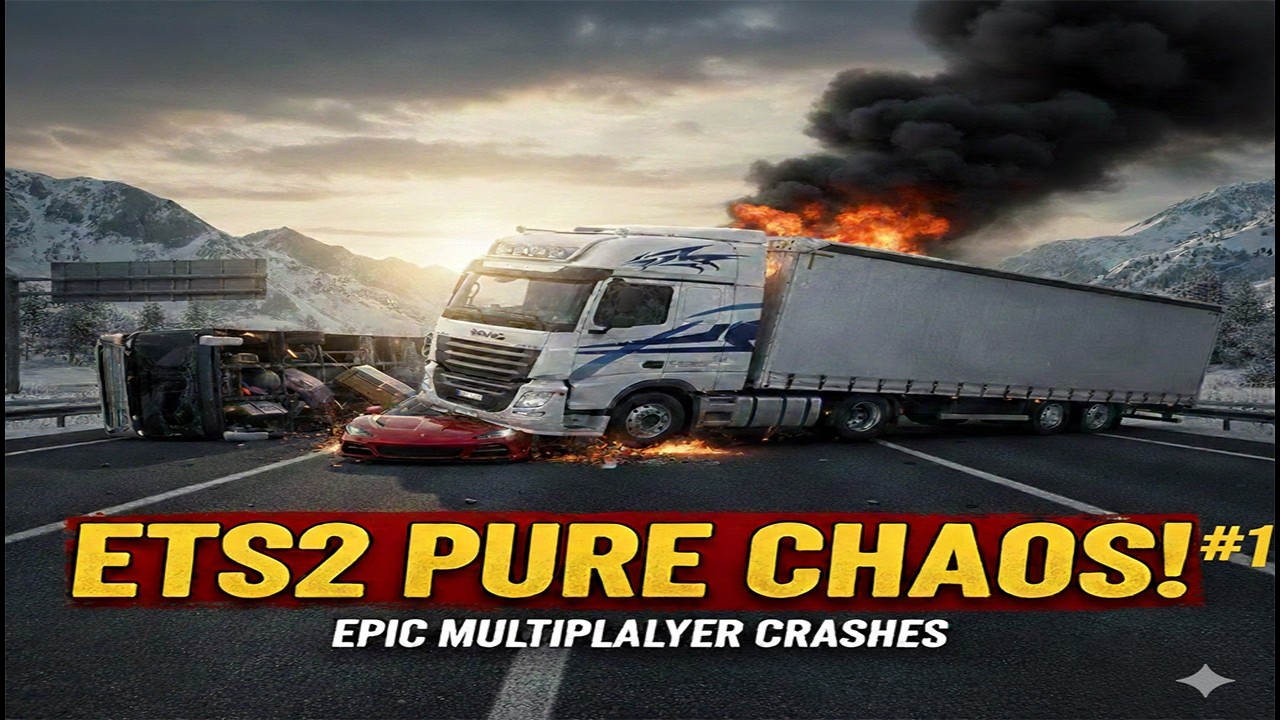 ETS2 TruckersMP Crash Compilation #1 | Fails & Close Calls