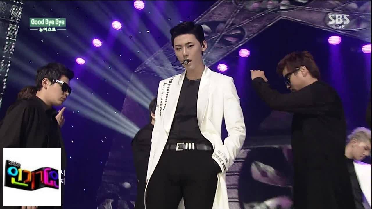 [Новый Восток (NU'EST)] Good Bye Bye Goodbye Bye @ Популярная песня Inkigayo 140810