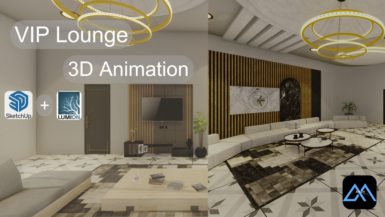 VIP LOUNGE 3D ANIMATION | Sketchup + Lumion 11