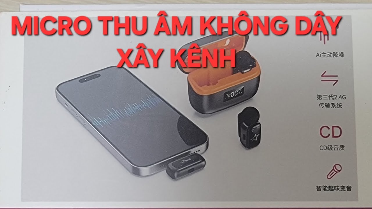 Micro thu âm không dây xây kênh lâu dài - Micro usb S7