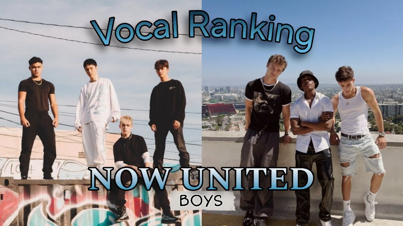 NOW UNITED boys: Vocal Ranking