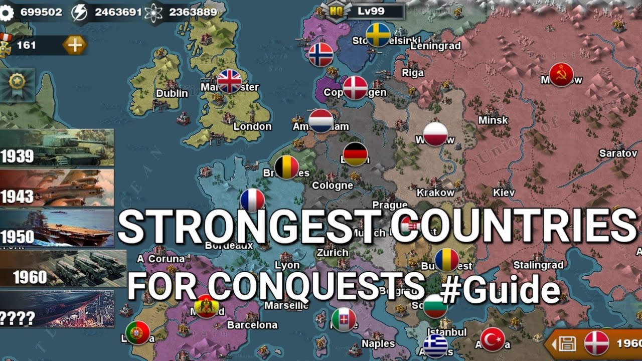 Best nations to play with in each year! world conqueror 3