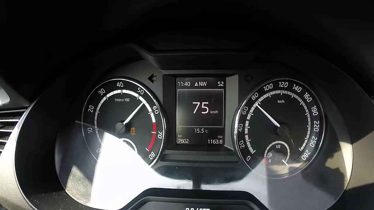 Skoda Octavia III RS 2.0 TSI 220 HP Acceleration 0-100
