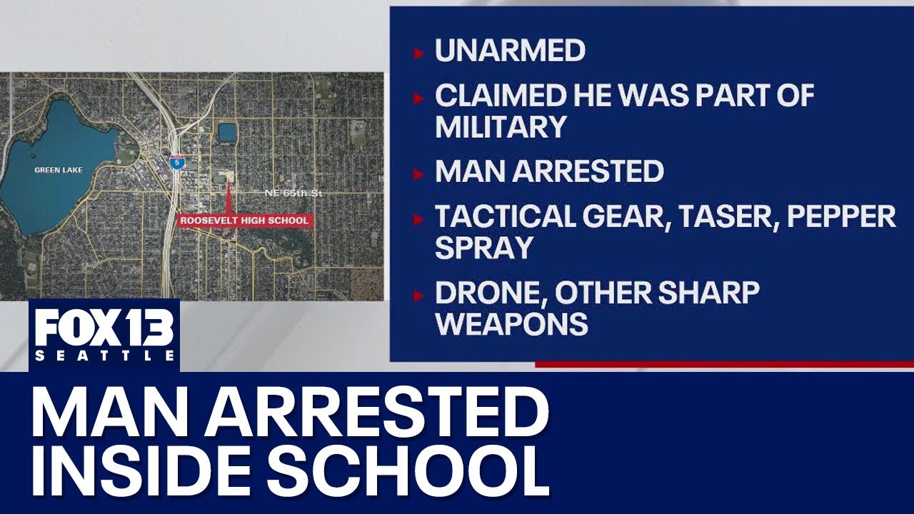 Man arrested inside Seattle's Roosevelt High School | FOX 13 Seattle