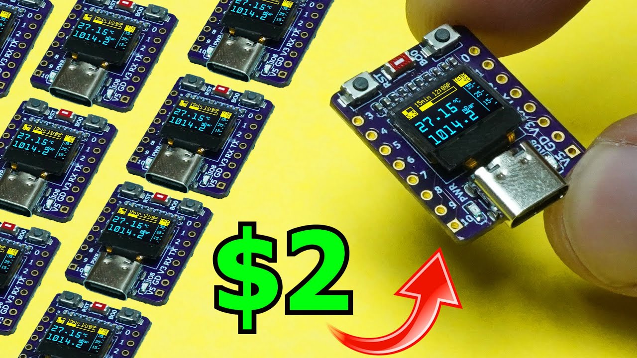 $2 Aliexpress Module is FANTASTIC? - ESP32 C3 OLED 64x32