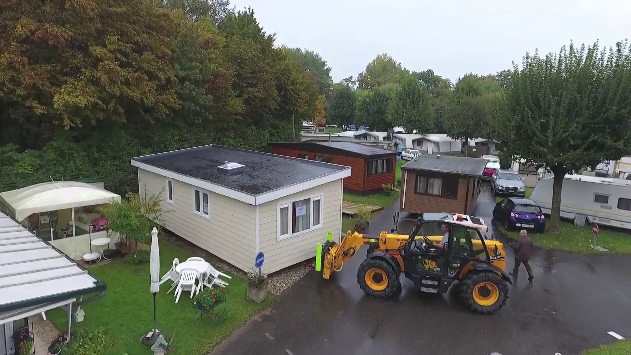 Mise en place de mobilhome et de cabanon