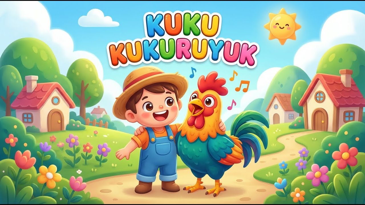 KUKURUYUK 🐔 | Lagu Anak Populer Indonesia | Lagu Ayam Jago #animasi #laguanak #kidssong
