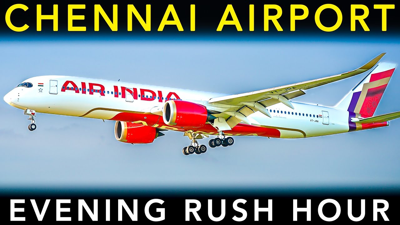 CHENNAI AIRPORT🇮🇳 | PLANE SPOTTING | Landing & takeoff | Evening RUSH HOUR