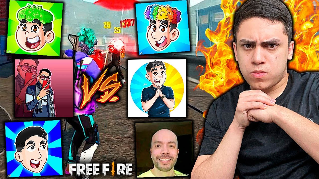 EL PVP DE YOUTUBERS MAS ESPERADO EN LA HISTORIA DE FREE FIRE TheDonato, Yair, Antro, Bones l Jeanki