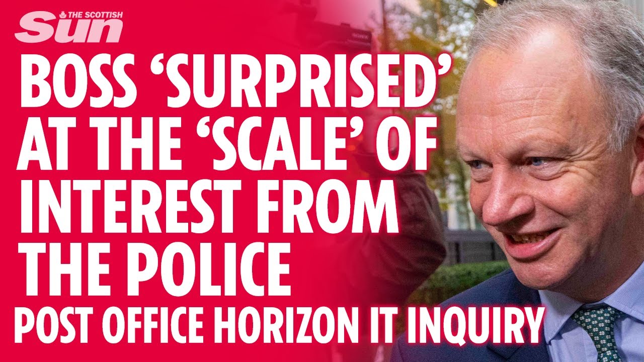POST OFFICE SCANDAL: Huge amount of police requests for Horizon-based evidence 'surprised' boss