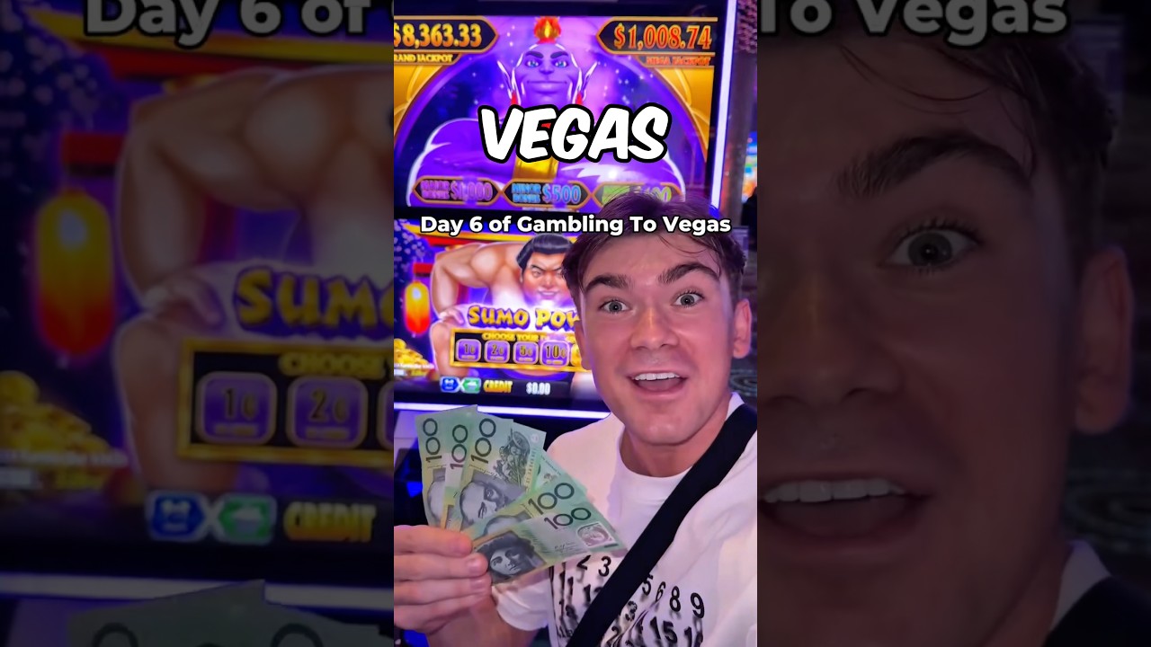 Day 6 of GAMBLING My Way to VEGAS! 💸🇦🇺➡️🇺🇸 | Luca Kante 