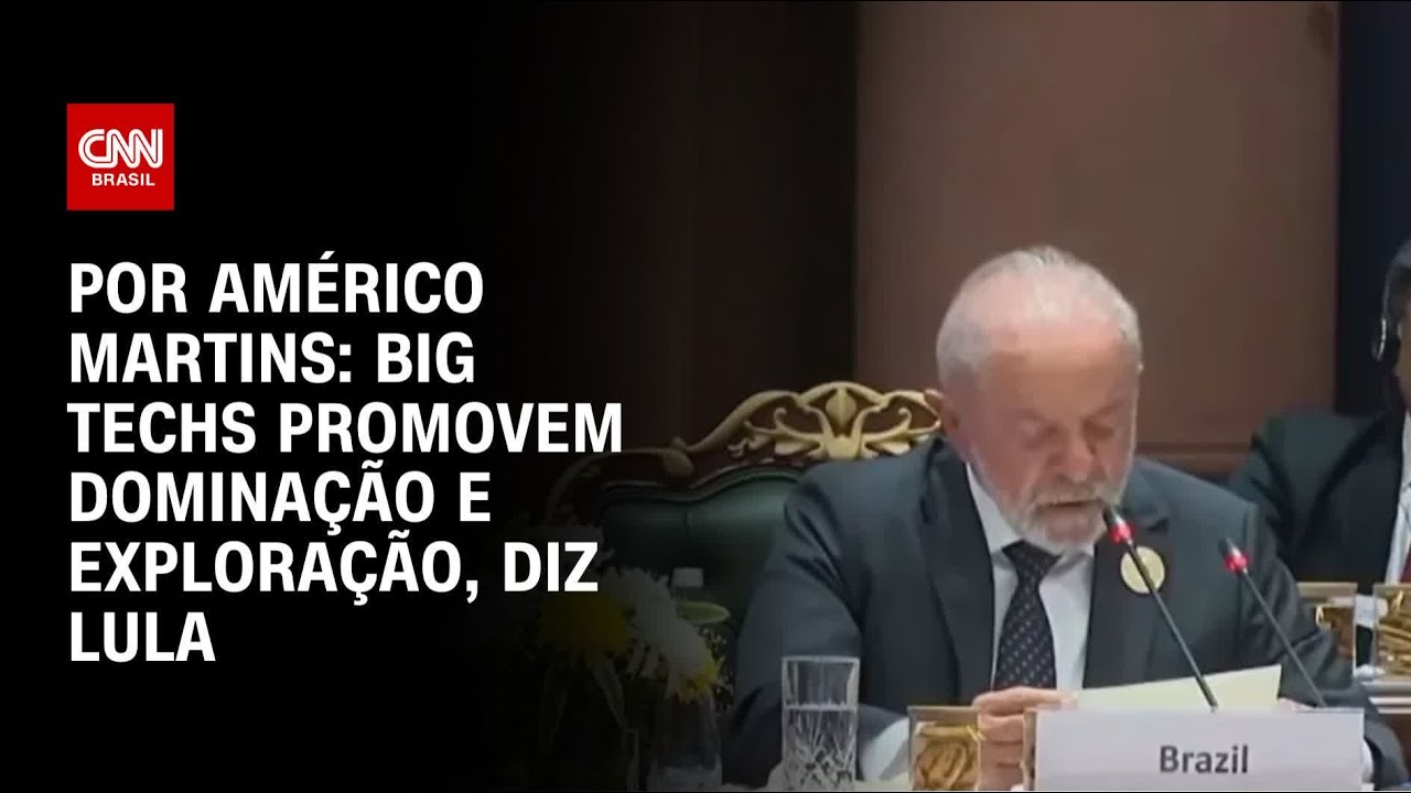 Lula diz que big techs promovem dominação digital e exploração de dados | CNN NOVO DIA