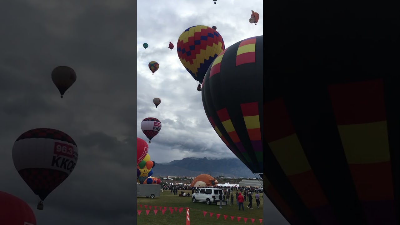 On the balloon field 🦓 #aibf #hotairballoon #balloonfiesta