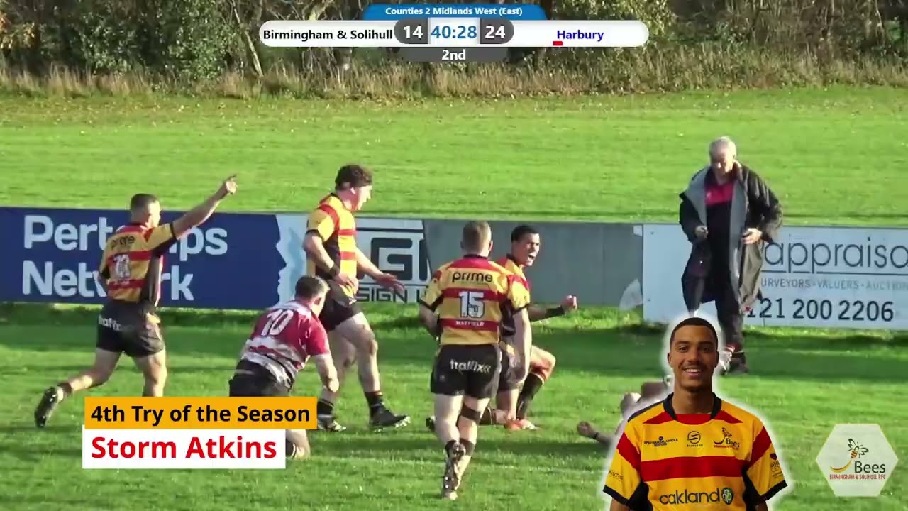 Match Highlights: Birmingham & Solihull RFC v Harbury RFC, 8th November