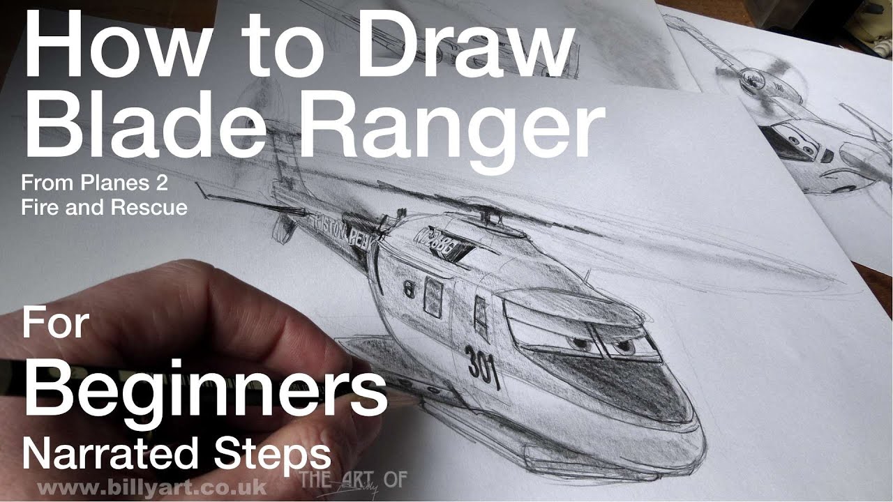 How to Draw Blade Ranger from Planes 2 Fire and rescue