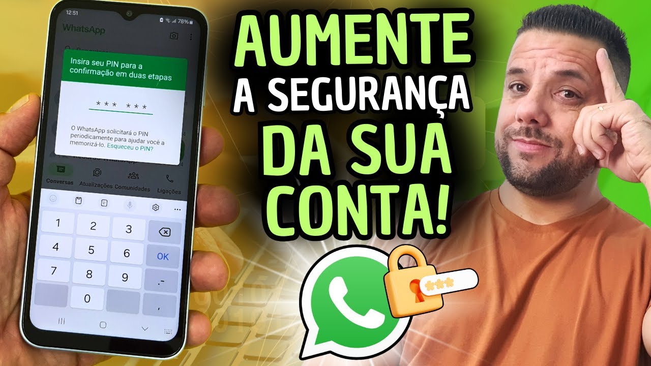Como ATIVAR e USAR a função VERIFICAÇÃO EM DUAS ETAPAS no WHATSAPP do ANDROID