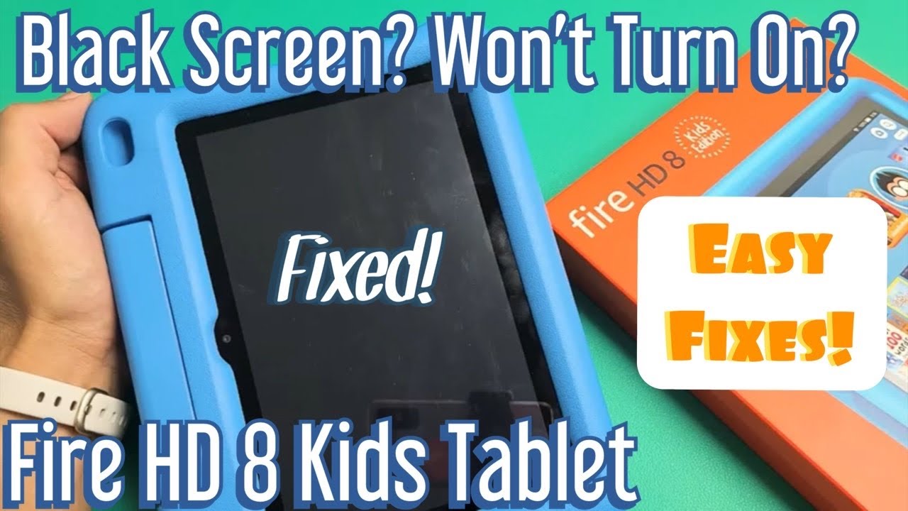 Планшет Fire HD 8 Kids: чёрный экран, не включается? Простые решения!