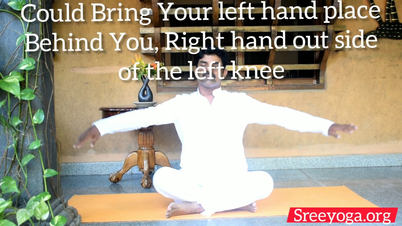 Sree yoga-Simple seated spinal twist for Stress and anxiety