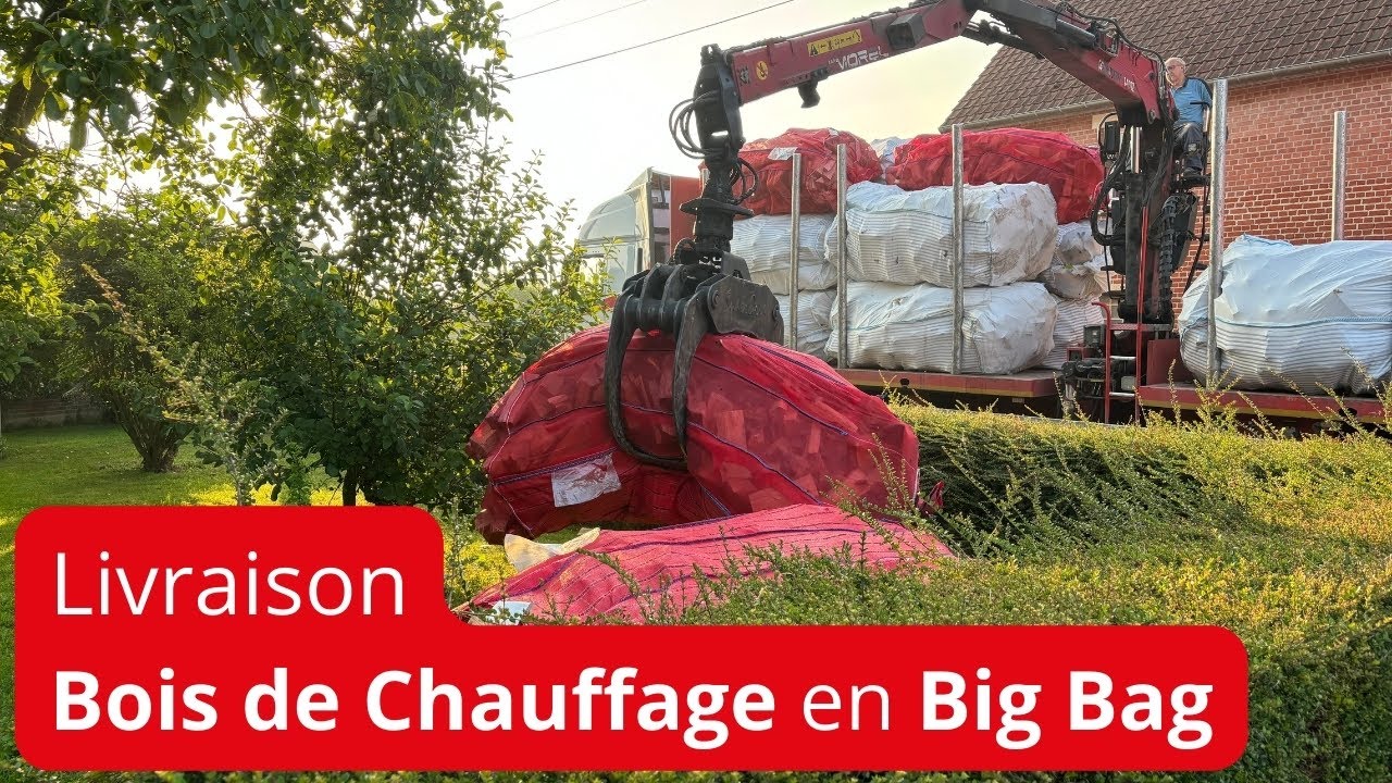 Livraison Bois de Chauffage en Big Bag - Sotransbois