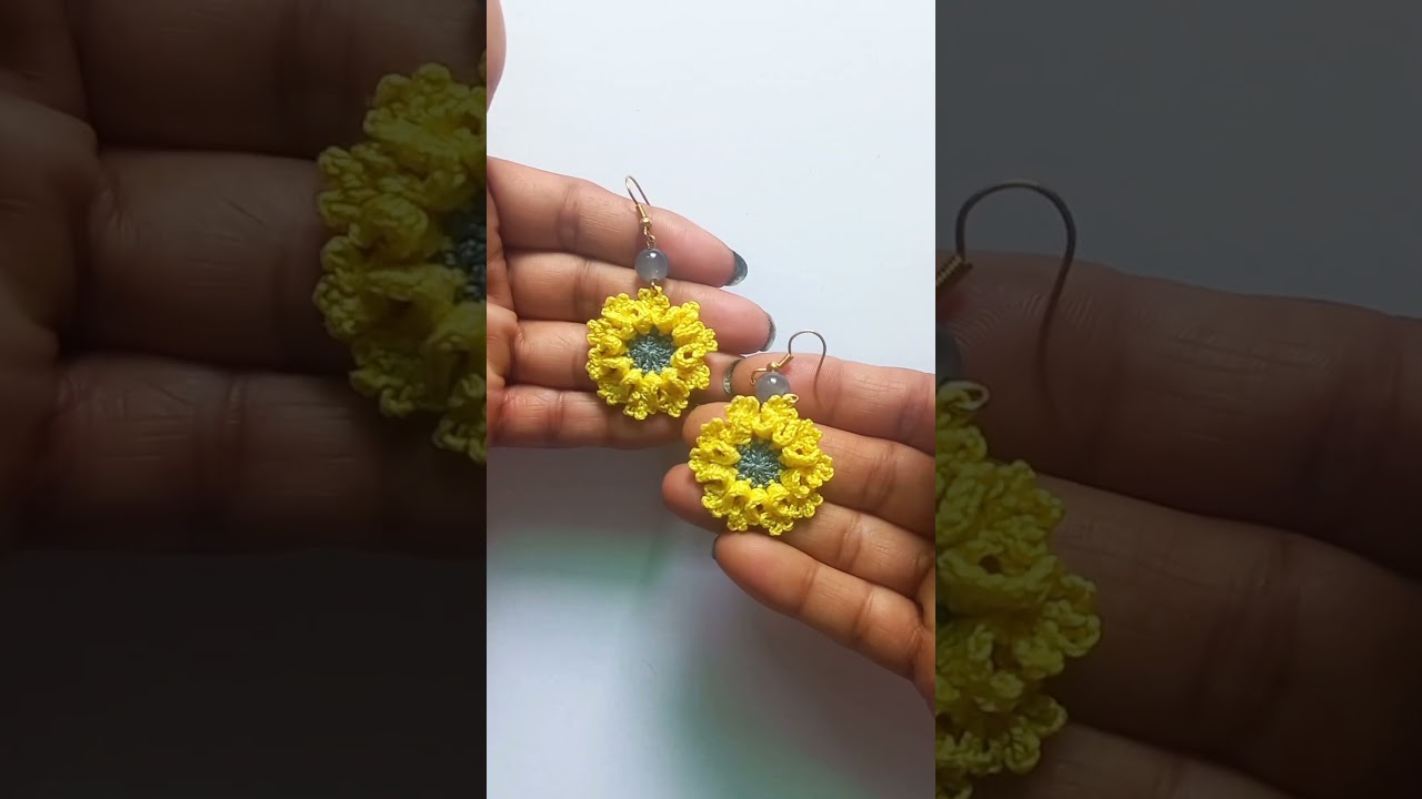 Beautiful Crochet Mini Flower Pattern Earrings | Cute and Easy DIY Jewelry Preview