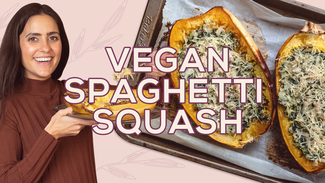 Baked Spaghetti Squash Recipe (Healthy and Vegan) - Two Spoons